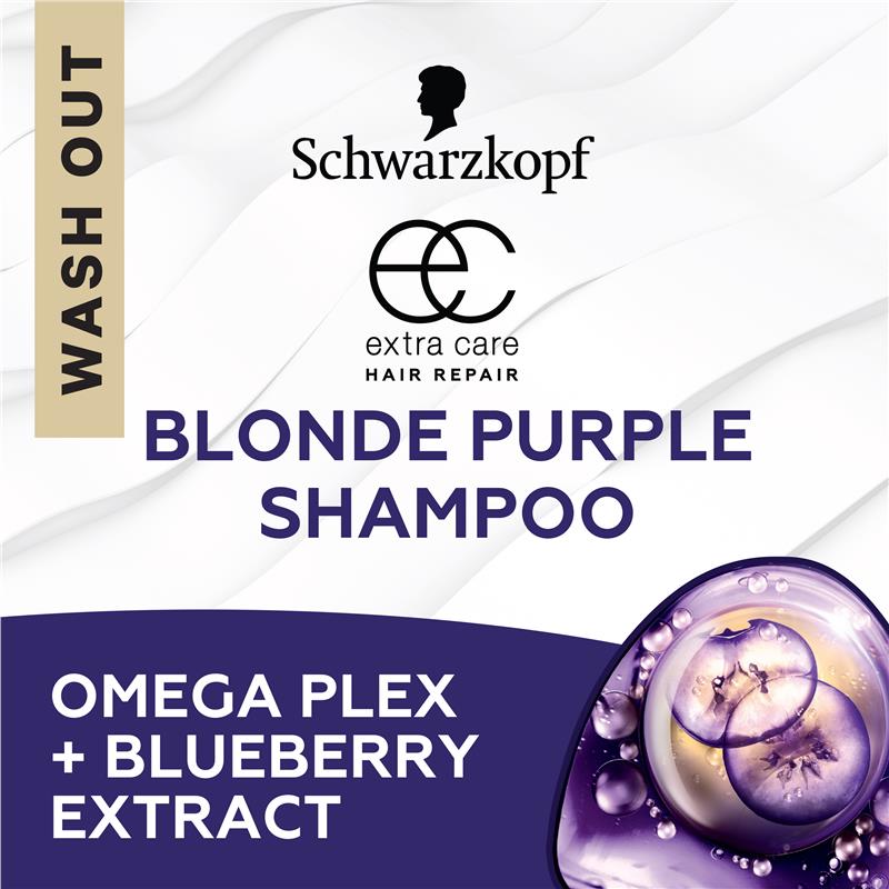 Buy Schwarzkopf Extra Care Blonde Anti Yellow Toning Purple Shampoo