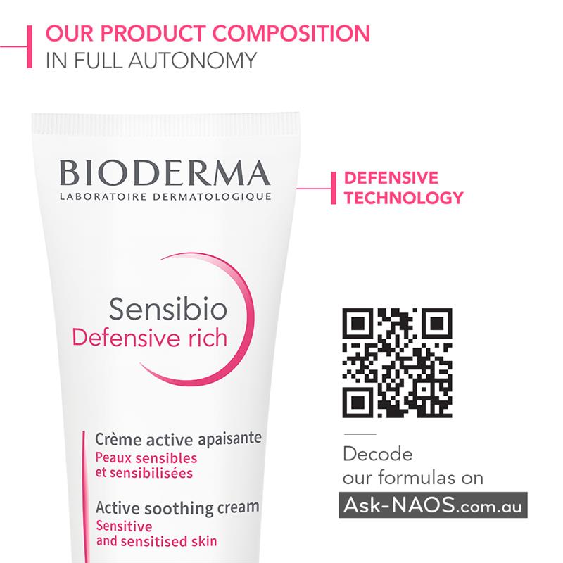 Buy Bioderma Sensibio Defensive Rich Cream Ml Online At Chemist