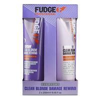 Buy Fudge Everyday Clean Blonde Damage Rewind Duo Ml Pack Online At