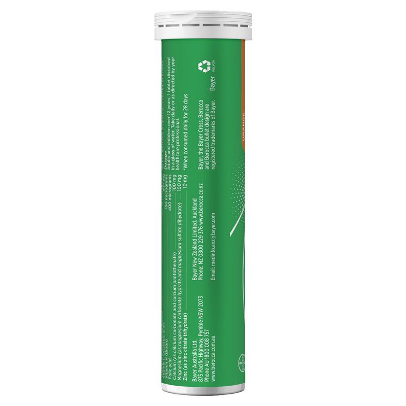 Buy Berocca Energy Orange Effervescent Tablets New Online At Chemist