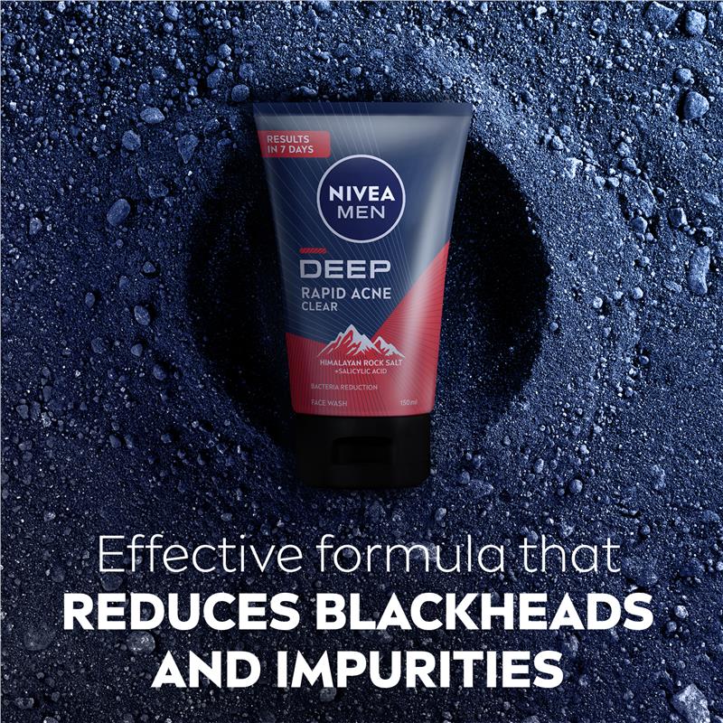 Buy Nivea Men Face Wash Deep Rapid Acne Clear Ml Online At Chemist