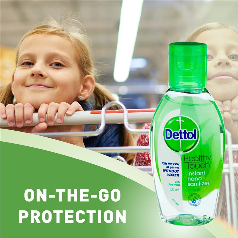 Buy Dettol Instant Hand Sanitiser Refresh Aloe Vera 50ml Online At