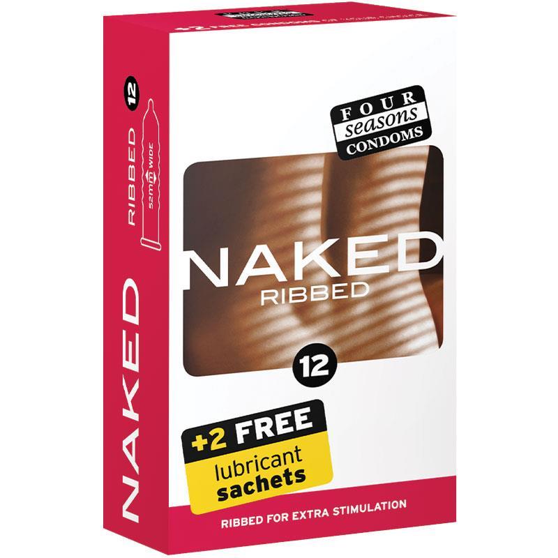 Buy Four Seasons Condoms Naked Ribbed 12 Pack Online Only Online At