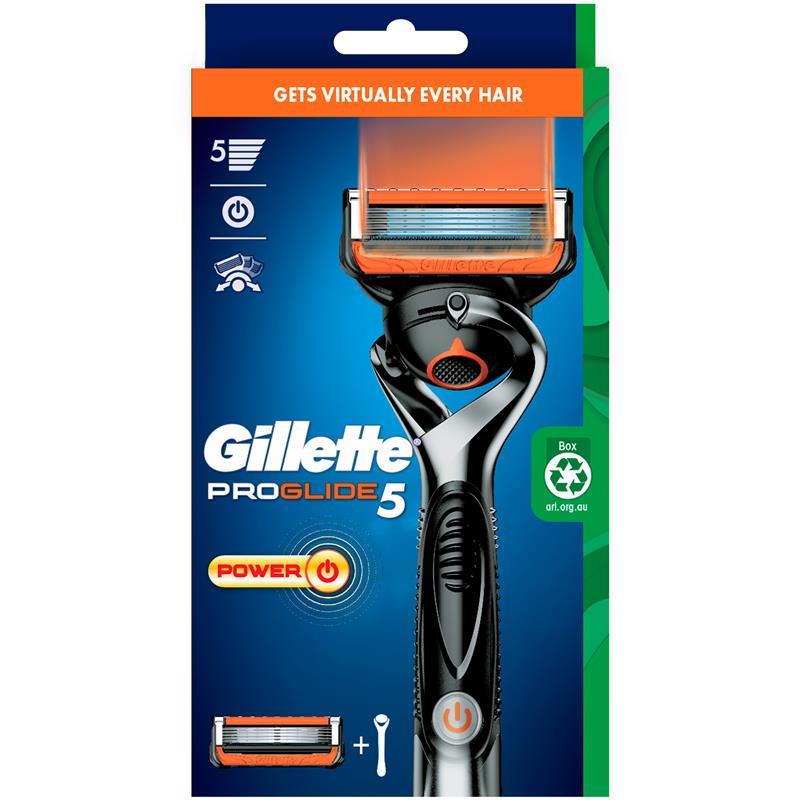 Gillette Fusion Proglide Power Razor + 1 Blade Refills - Chemist Warehouse
