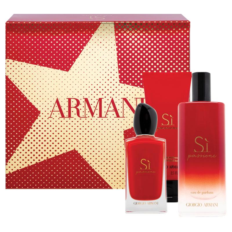 Buy Giorgio Armani Si Passione Eau De Parfum 100ml 3 Piece Set Online ...