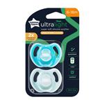 Tommee Tippee Ultra Light Silicon Soother 6 - 18 Months 2 Pack
