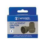 Wagner Replacement Crutch Tips 2 Piece