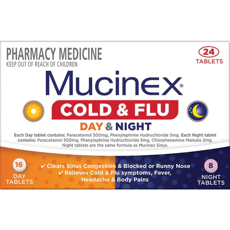 mucinex night shift cold and flu dosage