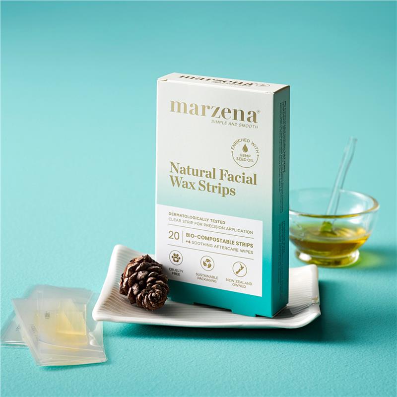 Buy Marzena Natural Facial Wax Strips 20 Pack Online at Chemist Warehouse®