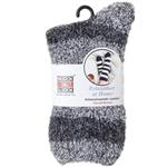 Sox & Lox Adults Bed Socks AB13 Marled Black and White