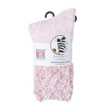 Sox & Lox Adults Bed Socks Popcorn Top Pink