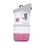 Sox & Lox Adults Bed Socks Twinkle Stripe Grey