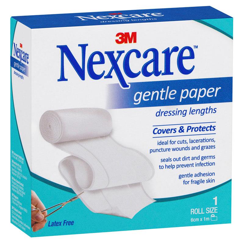 Buy Nexcare Gentle Paper Tape Dressing 6cm x 1m Online at Chemist