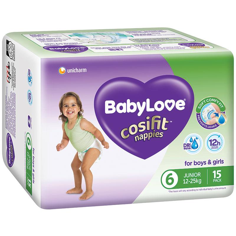 Buy BabyLove Cosifit Nappies Junior 15 Pack Online at Chemist Warehouse®