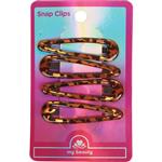 My Beauty Hair Snap Clip 4 Pack Demi Amber