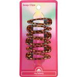 My Beauty Hair Snap Clip 6 Pack Demi Amber