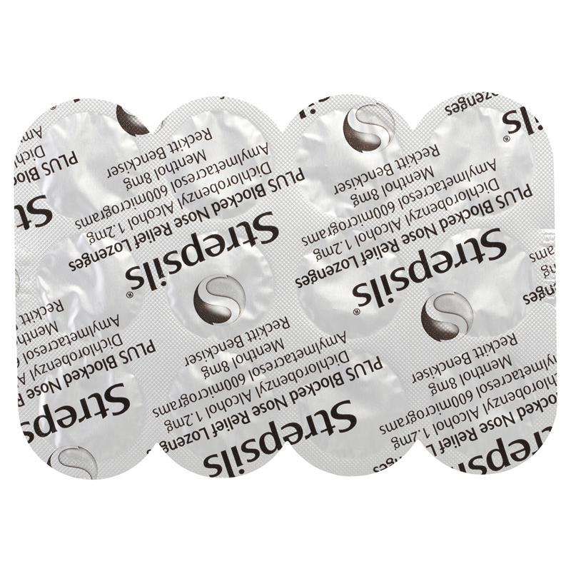 Buy Strepsils Blocked Nose Relief Menthol Eucalyptus Flavour 36