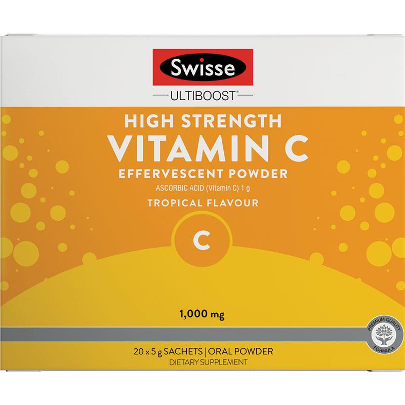 Buy Swisse Vitamin C 20 Effervescent Sachets Online at Chemist Warehouse®