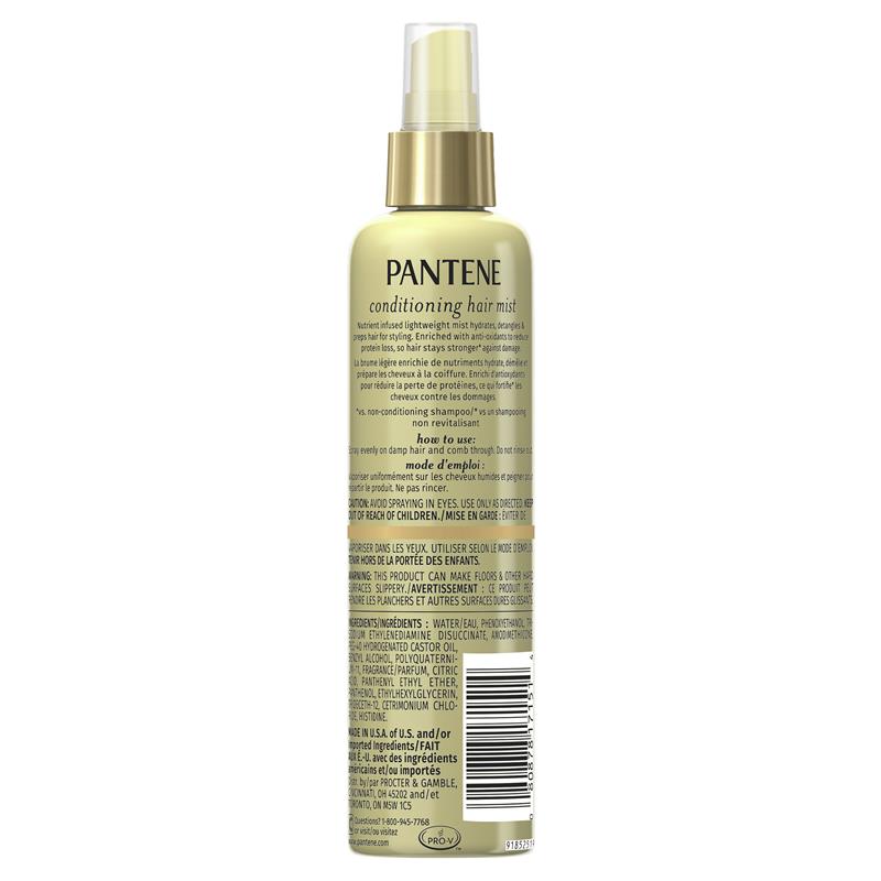 Buy Pantene Conditioning Hair Mist Detangler 252ml Online at Chemist