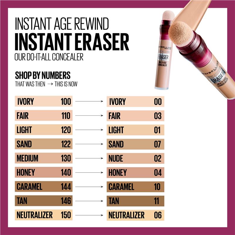 Buy Maybelline Instant Age Rewind Eraser Multi Use Concealer Sand   ADD8 800 