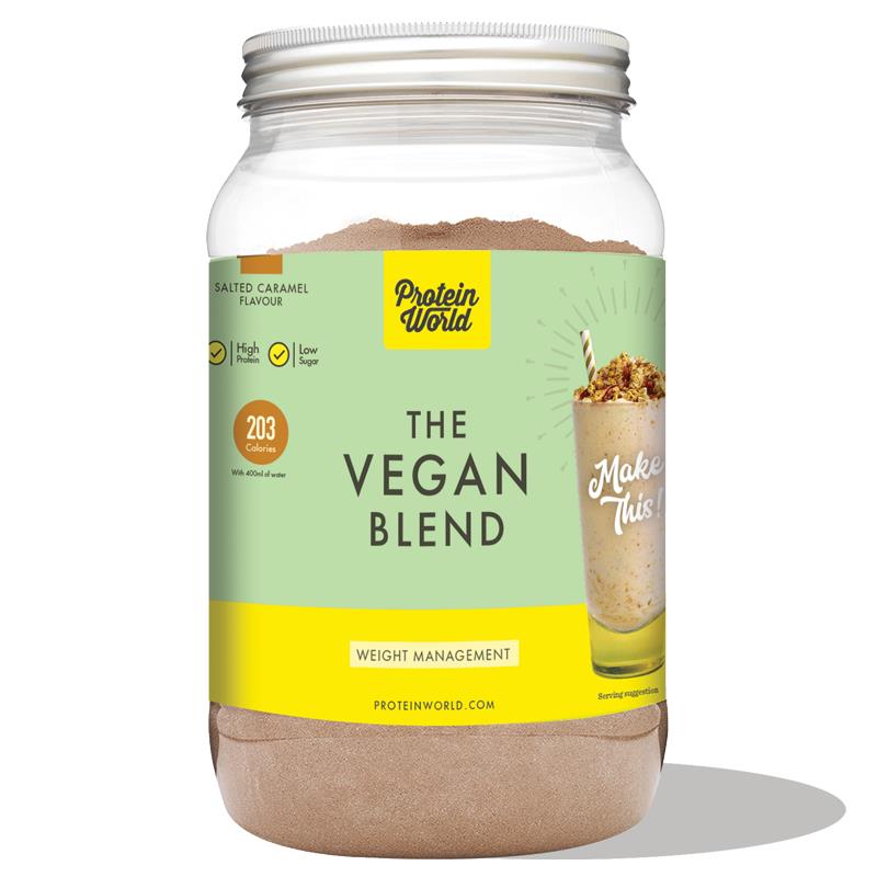 Buy Protein World Vegan Slender Blend Salted Caramel 800g Online at