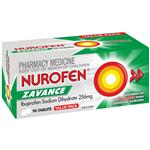 Nurofen Ibuprofen Zavance Fast Pain Relief 96 Tablets