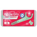 White Glo Flossers Travel 14 Pack