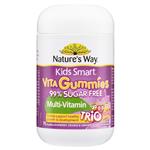 Nature's Way Kids Smart Vita Gummies Multi Trio Sugar Free 75 Gummies
