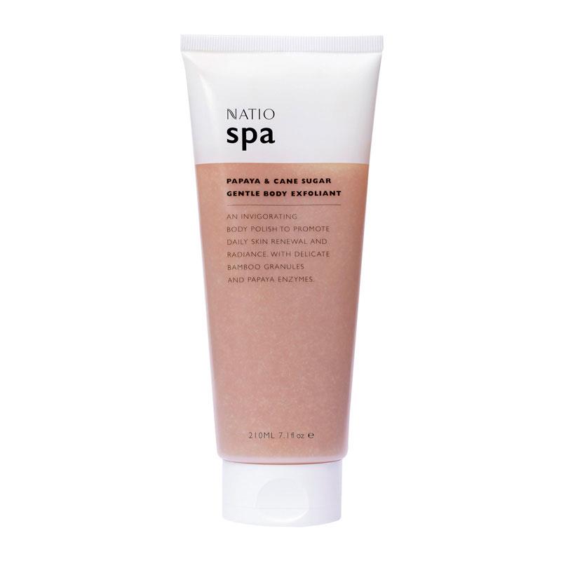 Buy Natio Spa Papaya & Cane Sugar Body Exfoliant 210ml Online Only
