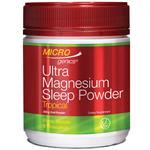 Microgenics Ultra Magnesium Sleep Tropical Flavour 250g Powder (New Zealand Formula)