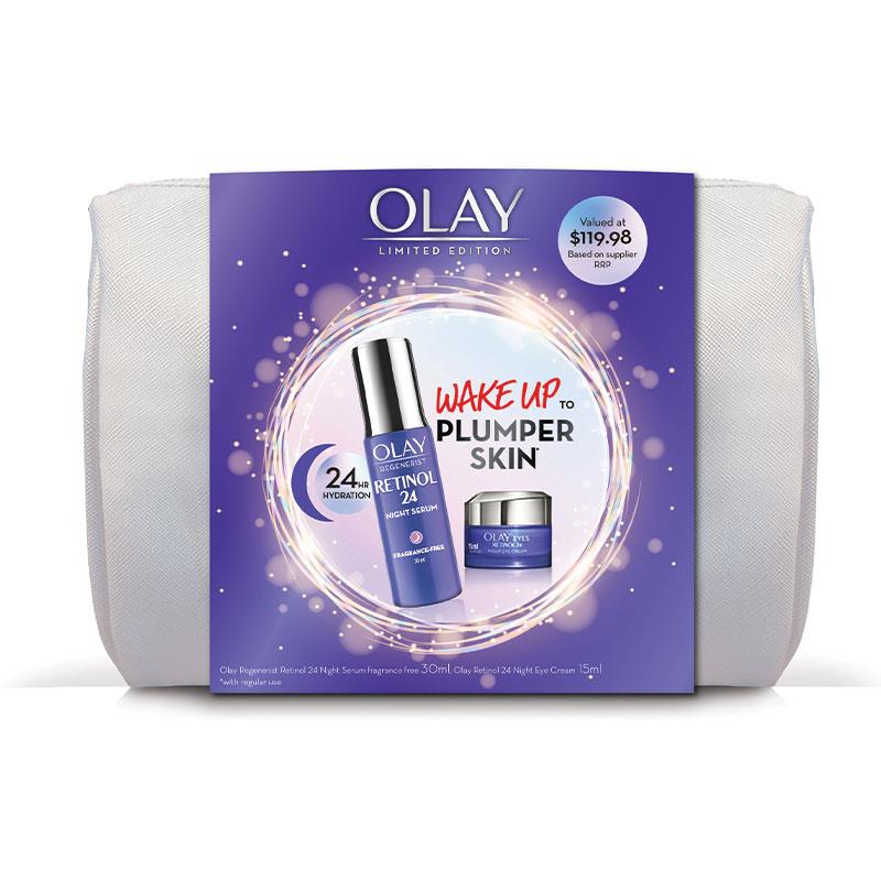 Buy Olay Regenerist Retinol 24 Hour Duo Cosmetic Bag Gift Set Online at
