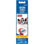 Oral B Electric Toothbrush Refills Kids Star Wars/Spiderman 4 Pack