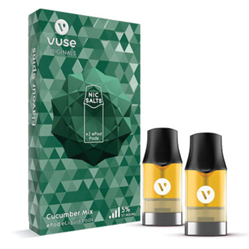 Buy Vuse ePod Cucumber Mix 5 eLiquid Pods 2 Pack Online at Chemist