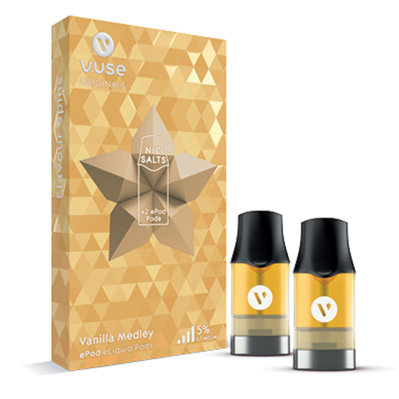 Buy Vuse ePod Vanilla Medley 5 eLiquid Pods 2 Pack Online at Chemist