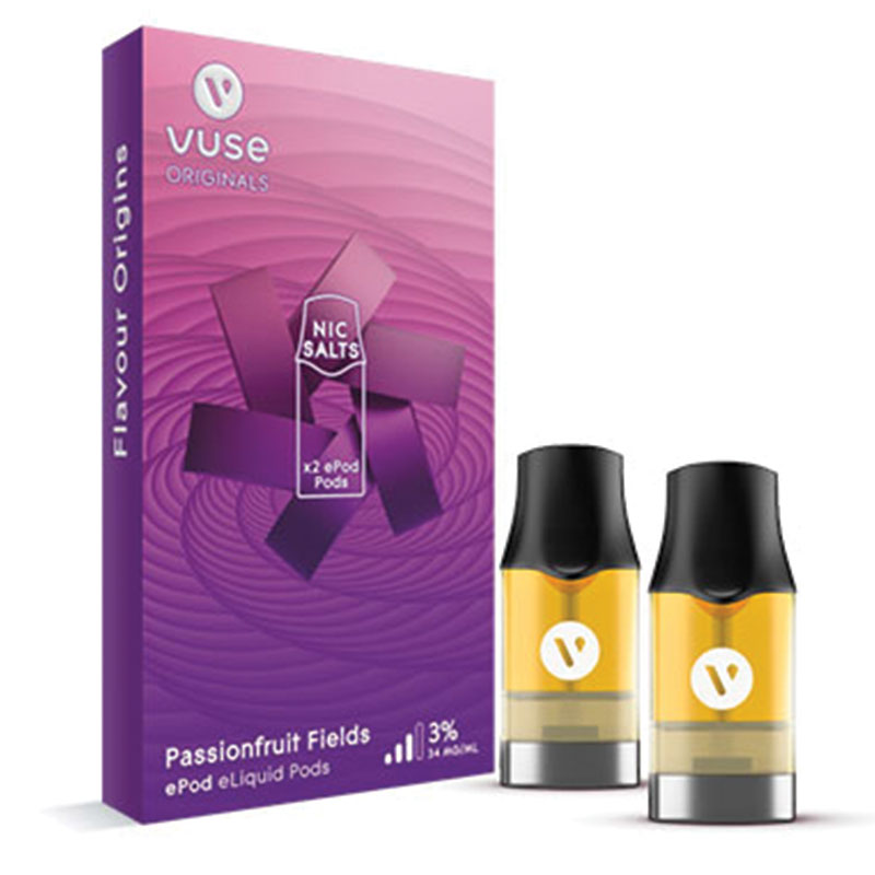 Buy Vuse ePod Passionfruit Fields 3 eLiquid Pods 2 Pack Online at