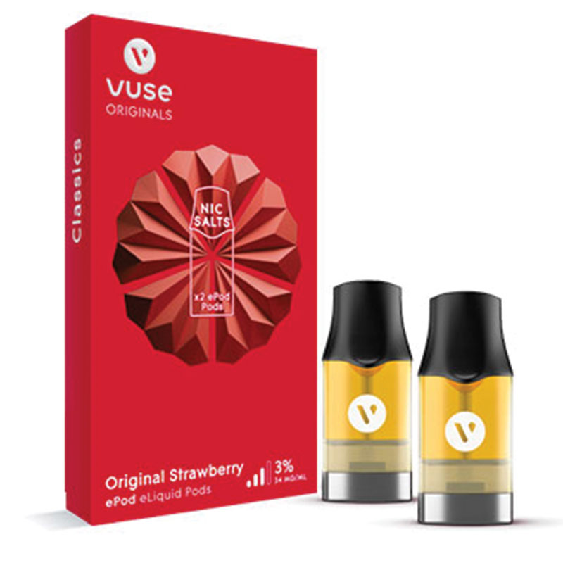 Buy Vuse ePod Original Strawberry 3 eLiquid Pods 2 Pack Online at