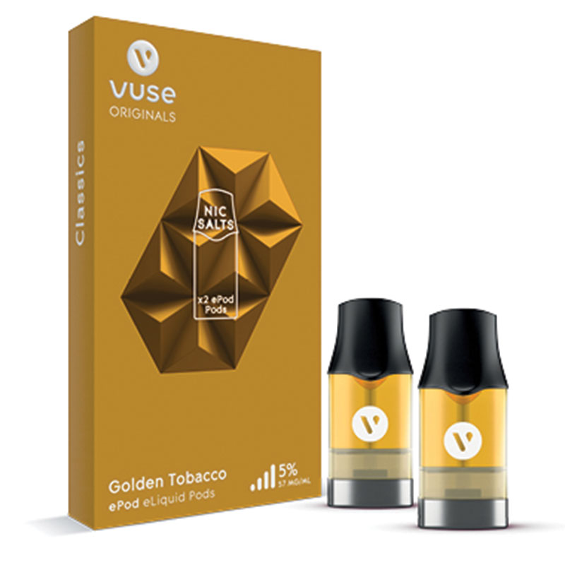 Buy Vuse ePod Golden Tobacco 5 eLiquid Pods 2 Pack Online at Chemist
