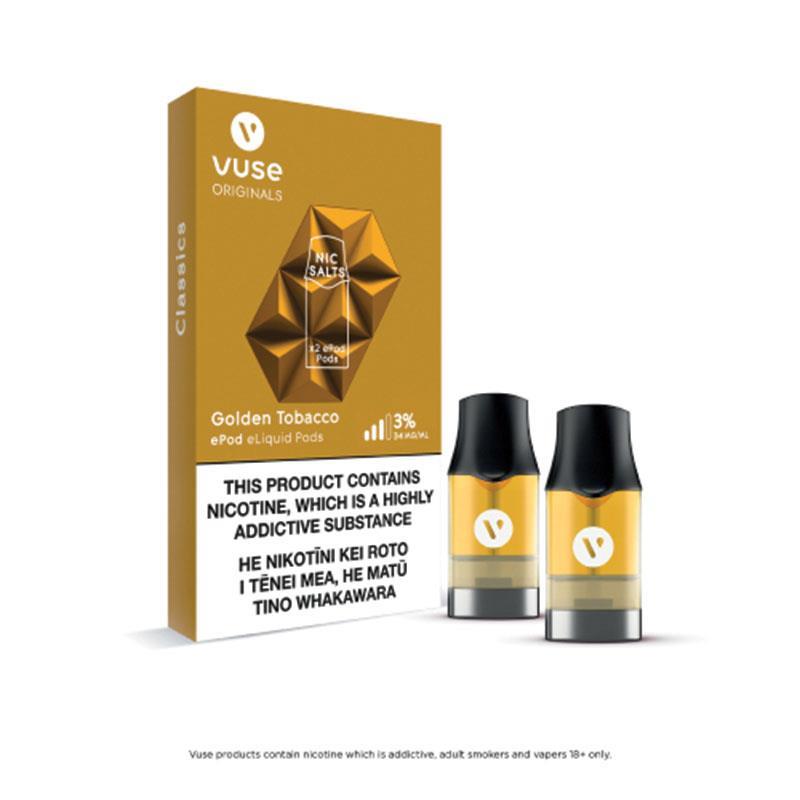 Buy Vuse EPod Golden Tobacco 3% ELiquid Pods 2 Pack Online At Chemist ...