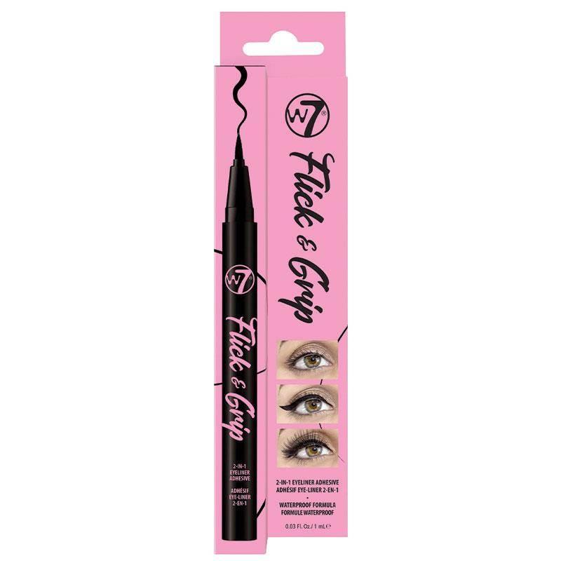 Buy W7 Flick & Grip 2 in 1 Adhesive Eyeliner Online at Chemist Warehouse®
