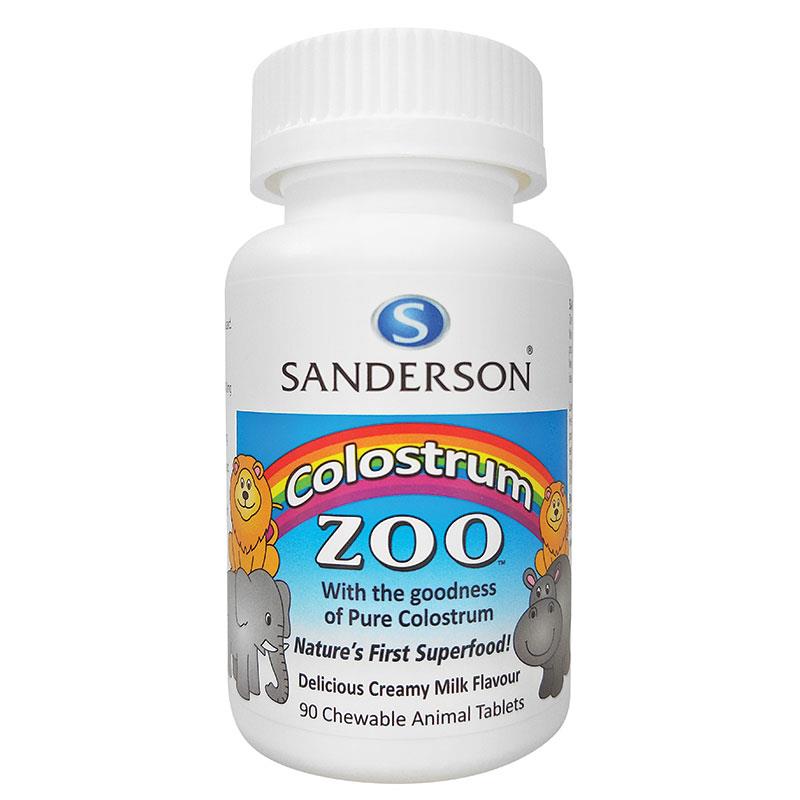 Buy Sanderson Zoo Kids Colostrum Chewable 90 Tablets Online at Chemist