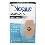 Nexcare Max Hold Waterproof Knee & Elbow 6 Pack