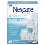 Nexcare Strong Hold Pain-Free Removal Strips 20 Pack Assorted