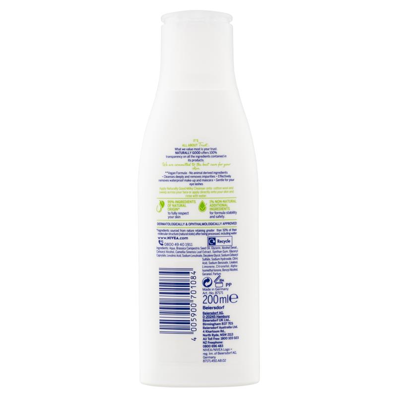 Buy Nivea Naturally Good Organic Green Tea Moisturising Cleansing Milk