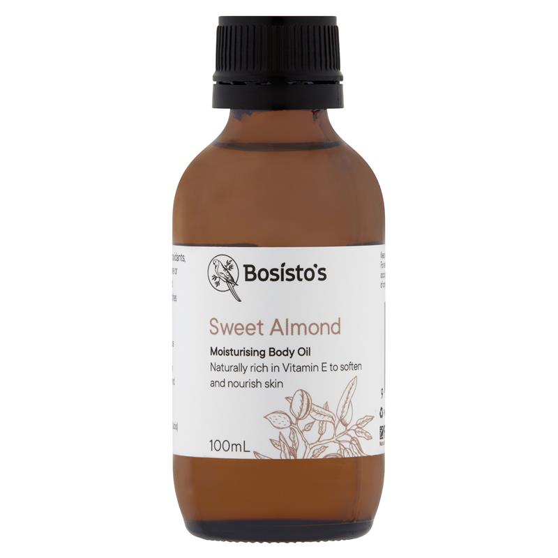 Buy Bosisto's Sweet Almond Body Oil 100ml Online at Chemist Warehouse®