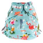 Little Genie Reusable Pocket Nappy Flamingo