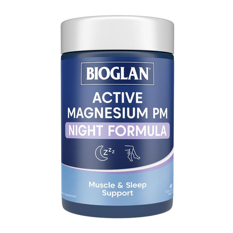 Buy Bioglan Active Magnesium PM Night Formula 60 Tablets Online at