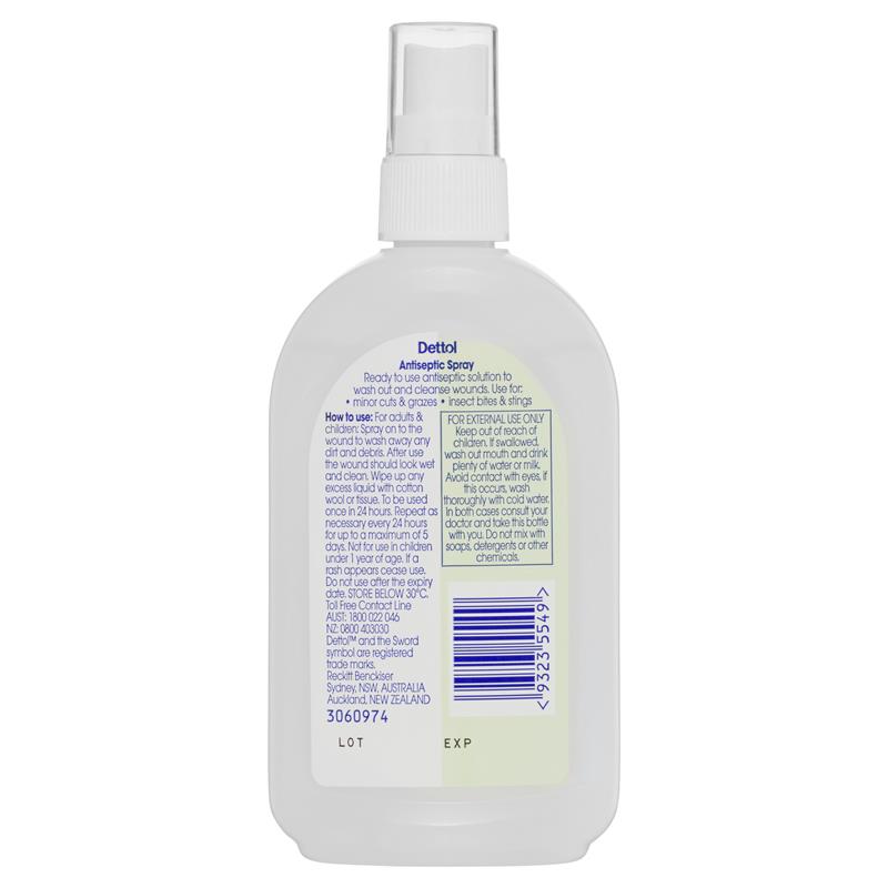 Buy Dettol Antiseptic Wound Wash Spray 100ml Online at Chemist WarehouseÂ®