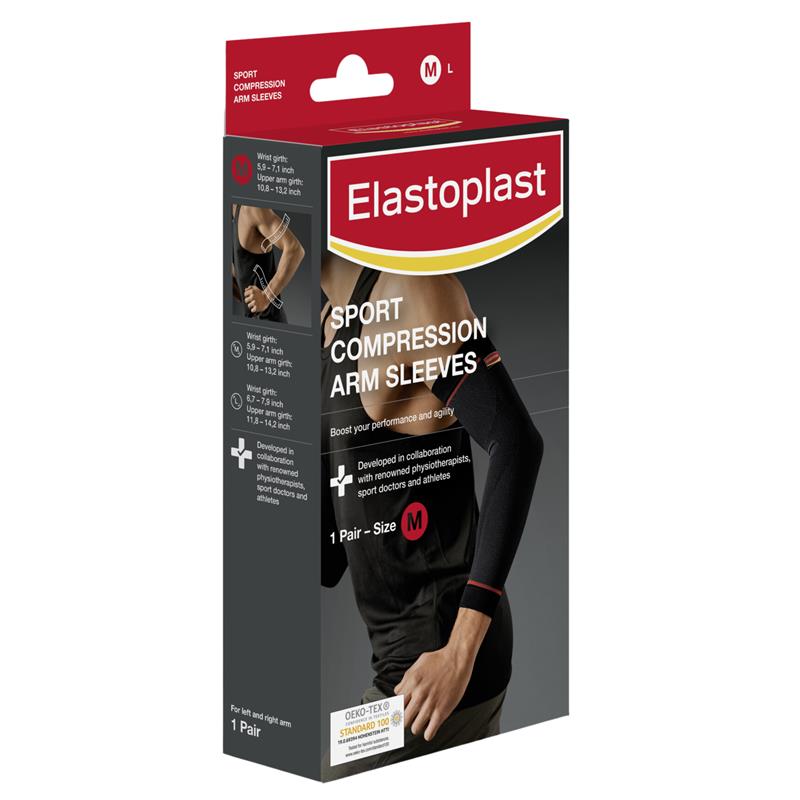 Buy Elastoplast Sport Compression Arm Sleeve Medium 1 Pack Online at
