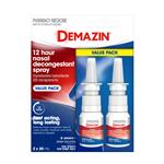 Demazin 12 Hour Nasal Decongestant Spray 2 x 20ml