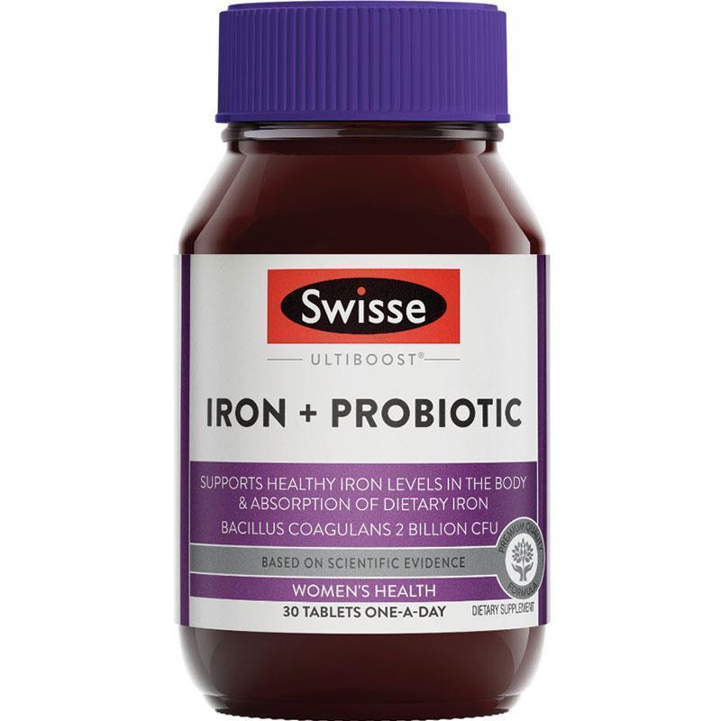 Buy Swisse Iron + Probiotic 30 Tablets Online at Chemist Warehouse®